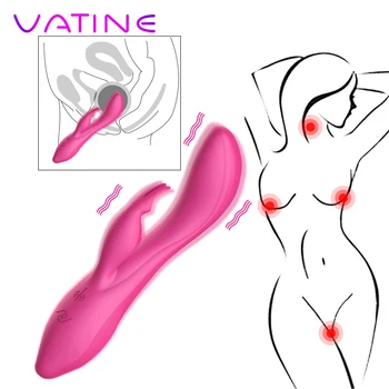 VATINE 7 Dažnių G-spot Masažas AV Stick Vibratorius Magic Wand Silikono Sekso Žaislai Moterims, Suaugusiems Klitorio Stimuliacija