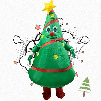 Kalėdų Animacinių Filmų Lėlės Kostiumas Anime Pripučiamų Kalėdų Senelis Dress Up Rekvizitai Juokinga Talismanas Pripučiamų Kalėdų Eglutė Drabužiai