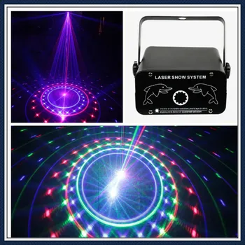10W RGB Lazerių Šviesos Star Dušai Lazerinių Projektorių, Diskoteka Šviesos Šou Spalvų Šviesos Raštas Gobo Scenos Apšvietimo Efektas Klubo Dj Lazeriu