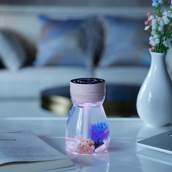Spalvinga Kvėpavimo Lempa Namų Drėkintuvai su Oro Valymo Vandens Skaitiklis Desktop USB Mažų Purkštukai