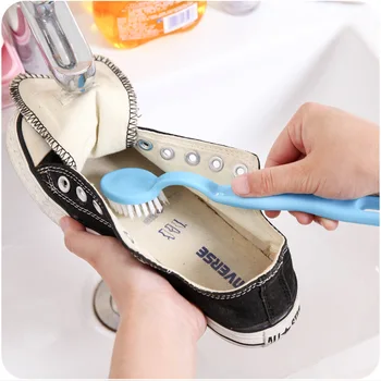 Multi funkcinis dviguba galvutė ilga rankena, batų valymo šepetys batų) vidinis šoninis šepetys nukenksminimo batų šepetys batų valymas