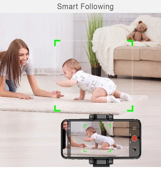 Smart 360° Sukimosi Selfie Fotografavimo Gimbal Veido Objektą Sekti Selfie Stick Išmaniojo Telefono Turėtojas Foto Vedio Vlog Live Įrašas