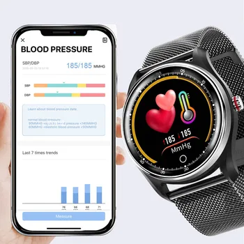 Smart Watch Vyrų EKG PPG HRV Širdies ritmas, Kraujo Spaudimo Monitorius Su IP68 Vandeniui Sporto Treniruoklių Smart Apyrankės, Skirta 
