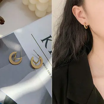 Flashbuy 2020 Korėjos Dizaino Aukso Lydinio Auskarai Moterims Naują Pareiškimą, Geometrinis Paprasta Lašas Auskarai Bižuterijos Karšto Pardavimo