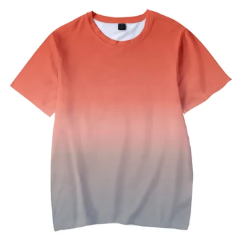 2020 Mados vaikų drabužių gradientas 3D Harajuku spalvos Marškinėliai mada vaikams, street boy/girl vasaros marškinėliai trumpomis rankovėmis viršų