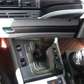 BMW E46 3D Anglies Pluošto Automobilio Salono Centrinio Valdymo Skydo Angos Įklija Auto Lipdukai, Vinilo kinas Automobiliai, Automobilių Aksesuarai,