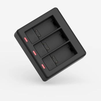 LED Šviesos Įkrovimo Langelį Go Pro Hero 9 Black Veiksmų Fotoaparato Baterijos Priedai X6HB