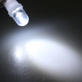 10vnt Aukštos Kokybės Balti LED Pusėje Automobilį Auto Pleišto prietaisų Skydelio Šviesos Lempos Lemputė 12V