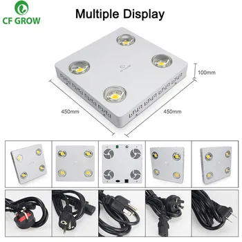 Pritemdomi CREE CXB3590 400W COB LED Grow Light Visą Spektrą 48000LM = HPS 600W Auginimo Lempos Patalpų Augalų Augimo Apšvietimo Skydelis