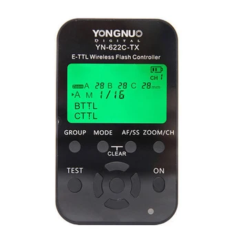 YONGNUO YN-622C YN622C i-TTL LCD Wireless Flash Trigger 1 TX Valdytojas Siųstuvas + 3 RX imtuvas siųstuvas-Imtuvas Canon Fotoaparatą