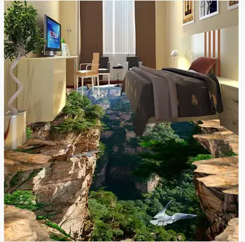 Kalnų 3D tapetai, grindų kambarį 3D sienų freskomis, tapetai, grindų Pasirinktinius Nuotraukų lipnios 3D grindų