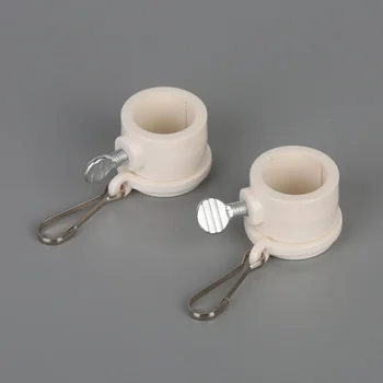 Plastikiniai Stiebo Tvirtinimo Žiedų Rinkinys Su Fiksuota Wrap 360 Pasukti Žiedas Su Karabinai Stiebo Sukasi Žiedai Įrašą