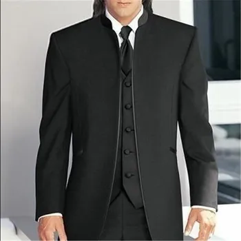 2020 Vyrų Vestuvių Kostiumai pagal Užsakymą Pagaminti Jaunikis Tuxedos Geriausias Patinas Oficialus Kostiumas (Striukė+Kelnės+Liemenė+Kaklaraištis) kostiumas