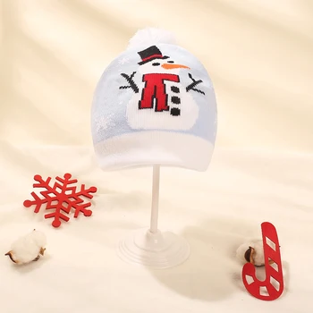 Mada Vaikams, Naujų Metų Kalėdas Megzti Dangtelis Žiemos Skrybėlę Kepuraitė Šilta Kepurė Vaikams Berniukas Ir Mergaičių Bžūp
