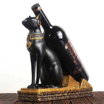 Vyninės Vyno Butelio Laikiklį Egipto Katė Vyninės Interjerą Stalo Vyno Lentynos Namų Dekoracijos