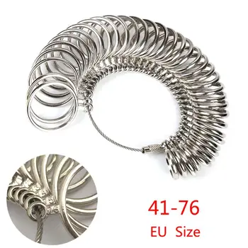 ES/JP/KR/UK Naudingos Standartą Papuošalai Matavimo Įrankis Žiedų Dydis Metalo Piršto Žiedą Sizer Priemonės Indikatorius L4ME