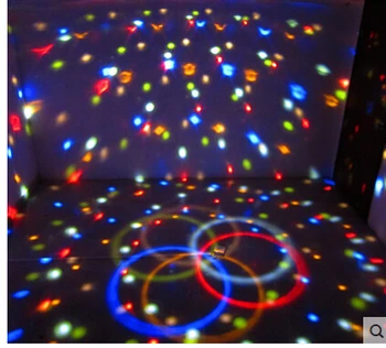 9 spalvų akustinės scenos šviesos led kristalų magija kamuolys septynių apšvietimas žibintai KTV baras radžio ūgliai lazeriu
