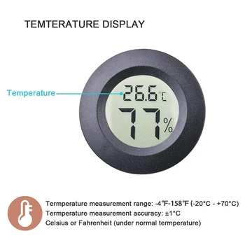 BMBY-4-Pack Turas Patalpų Termometras su Drėgmėmačiu Celsijaus ar Farenheito Metrų Skaitmeninis skystųjų KRISTALŲ Ekranas Drėgmės, Temperatūros Indikatorius