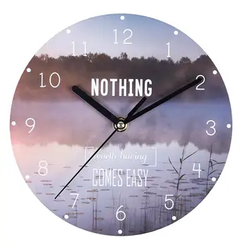 2019 Naujas Laikrodis Žiūrėti Sieniniai Laikrodžiai MDF Europos Kūrybos Sieninis Laikrodis Namų dekoro (Be Baterijos)