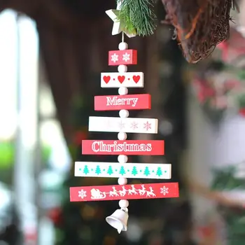 1pc Linksmų Kalėdų Laiškas Karolius, Mediniai Papuošalai Kalėdų Vakarėlį Durų & Sienos Kalėdų Medžio Kabo Ornamentu Medienos Amatų Dekoras