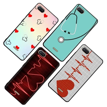 Slaugytoja, Medicinos Medicina, Sveikata Širdies Silikoninis telefono dėklas, skirtas Xiaomi Redmi 5A 6A 5 Plius 6 Pro 7 EITI Pastaba 4X 5 6 7 8 Pro