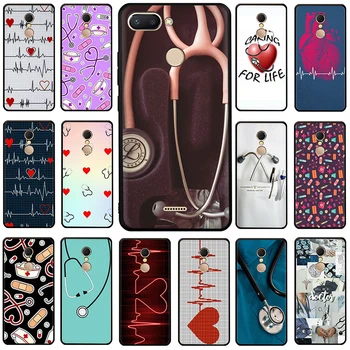 Slaugytoja, Medicinos Medicina, Sveikata Širdies Silikoninis telefono dėklas, skirtas Xiaomi Redmi 5A 6A 5 Plius 6 Pro 7 EITI Pastaba 4X 5 6 7 8 Pro