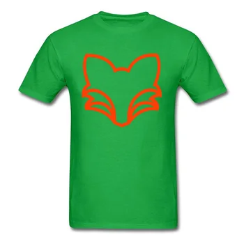 Fox Kontūro Top marškinėliai Street Style Studentų Juokinga Įgulos Kaklo Čiuptuvas T Shirt Spausdinti Marškinėliai vyrams Riot