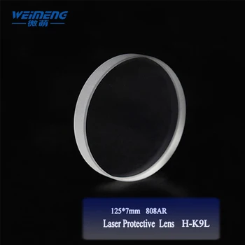 Weimeng lazerio apsaugos windows objektyvas 125*7mm H-K9L medžiagos 808nm AR apskritos formos lazerio optinio pluošto pjovimo mašina