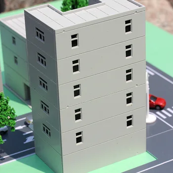 1:144 Statybos biurų Pastatas Modelį, Miesto Gatvės Puošmena Modelis Smėlio Lentelė pastatų modeliai - Balta