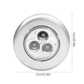 Namų ūkio Avarinės LED Palieskite Bakstelėkite Šviesos AAA Baterija Praktinių Nakties Žibintas, Miegamojo Spintoje Uodegos Šviesos Dėžutės