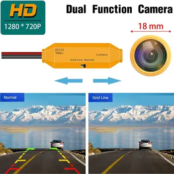 HD 1280x720p 18mm Aukso Automobilio Atbulinę Galinio vaizdo Atsargine Kamera skirta Honda Accord Civic EK EK9 FD FD2 Miesto Odyssey