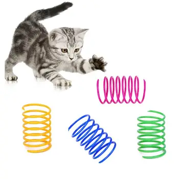 Legendog 16Pcs Kačių Pavasarį Žaislai, Plastikinės Spiralės Pavasario Katė Žaislas Katė Ritė-Žaislų Naminių Reikmenys Nustatyti Naminių Reikmenys Katė Džiaugtis