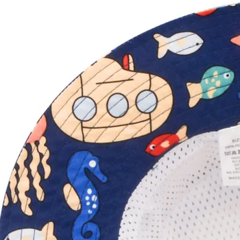 Mados Vasaros Baby Sun Skrybėlę Berniukai Bžūp Vaikų Panama Reguliuojamas Unisex Beach Merginos Kibiro Kepurę Animacinių Filmų Kūdikio Kepurė