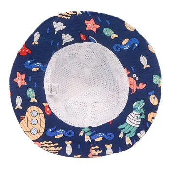 Mados Vasaros Baby Sun Skrybėlę Berniukai Bžūp Vaikų Panama Reguliuojamas Unisex Beach Merginos Kibiro Kepurę Animacinių Filmų Kūdikio Kepurė