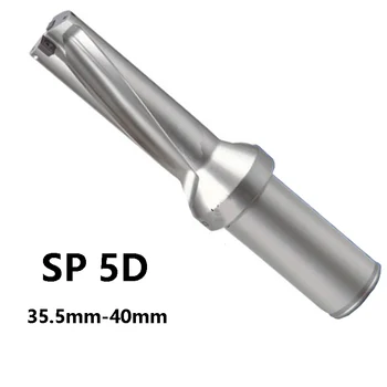 PO Pjovimo ir Gręžimo Tiek SP 5D U Gręžimo 35.5 mm-40mm Seklių Skylė naudoti Karbido Įdėklai SPMG Greitai Gręžimo, CNC, Aukštos Kokybės