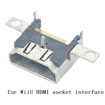 50pcs Originalus HDMI už Nintend WiiU Uosto Lizdas Aukštos raiškos Sąsaja HDMI Port 