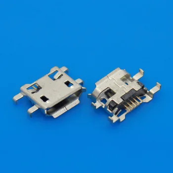10vnt Micro USB 5pin 0.72 mm Jungtis B tipo turi garbanoti pusė Moterų Jack Mobile Mini USB remontas, mobiliojo planšetinio kompiuterio MINI USB 5P