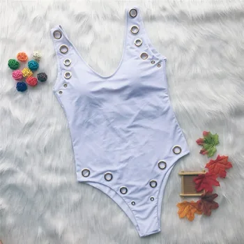 Sporto baltos spalvos maudymosi kostiumėlį, 2020 Push up bikini komplektas gali bodysuit moterų besimaudančių 1 gabalas maudymosi kostiumą, Aukštos sumažinti maudymosi kostiumėliai, Brazilija monokini