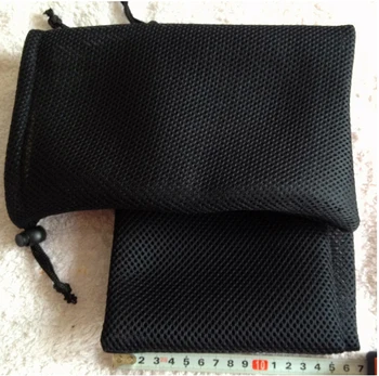 100vnt/daug CBRL juodos spalvos smulkaus tinklelio papuošalai akių maišą dovanų maišelis akių raišteliu maišelis maišelis dydis 9.5*14cm nemokamas pristatymas Kinijos Paštu