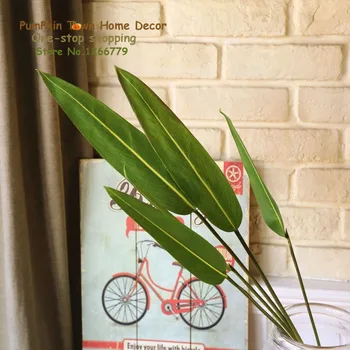 NEW Nordic IN style vieno filialo vertus-jausmas vėžlys atgal lapų,alyvuogių filialas,dirbtinės žaliosios augalų šakų,turtle back bambuko