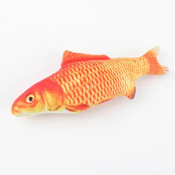 Pliušinis Kūrybos Karpis Žuvies Formos Kačių Žaislai Mielas Modeliavimas Žvejoti, Žaisti Žaislas Augintiniui Katžolių Žuvis, Įdaryti Lėlės Pet Products