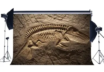 Dinozaurų Fosilijos Fone Juros Periodo Animacinių Filmų Svajinga Nuotrauka Fone