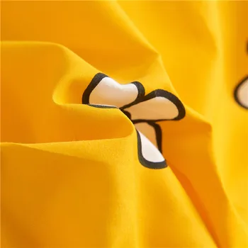 Geltonos spalvos patalynės komplektas,antklodė padengti rinkinys Su užvalkalas 220x240,200x200 antklodė padengti,Triušio modelis antklodė padengti , king Lova padengti