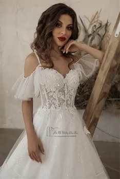 Chalatas de Mariage Naujų Blizgučiai Boho Vestuvių Suknelė iki 2021 m. Derliaus Nėrinių Vestuvių Suknelės Karoliukai Plius Dydis Bohemijos Nuotakos Suknelės