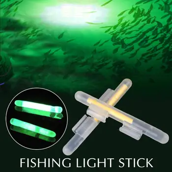 2vnt Žvejybos Stick Šviesos meškerės Liuminescencinės Lightsticks Švyti Lazdos Tamsiai Liuminescencinės Klijuoti, Žvejybos Stick Naktį