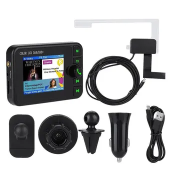 Mini DAB Skaitmeninis Radijo Imtuvas, Bluetooth, MP3, Muzikos Grotuvą, FM Siųstuvas Adapteris Spalvingas LCD Ekranas, Automobilių Aksesuarai, NAUJI