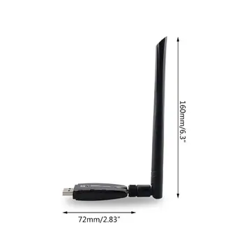 2.4 G WIFI USB Lan Adapterį Didelio jautrumo Antena 300Mbps Bevielio Imtuvo Net-darbo Kortelė, skirta 