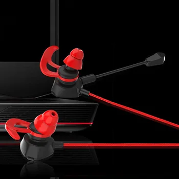 G19 Universalią 3,5 mm Kištukas Laidinio In-Ear Stereo Gaming Ausinės Ausinės su Mic Nuimamas Mikrofonas Laidinio Ausis
