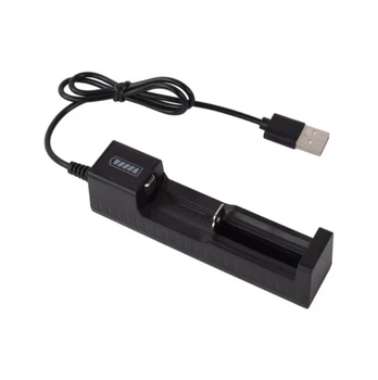 Universalus 1 lizdas Baterija USB Įkroviklis adapteris LED Smart Chargering už Įkraunamas Akumuliatorius Li-ion 18650 26650 14500 įkroviklis