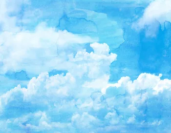 Mėlynas Dangus Apsiniaukęs Šalis Dekoro Baby Vaikų Fotografijos Fonas Foto Backdrops Photocall Foto Studija